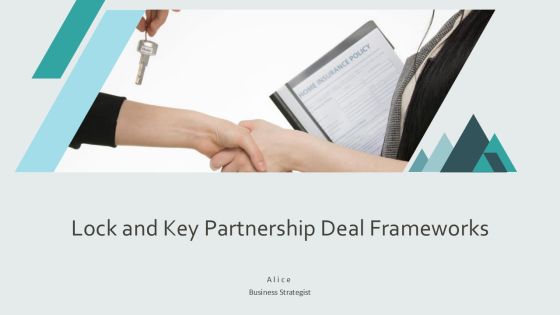 Lock And Key Partnership Deal Frameworks PPT Graphics AT