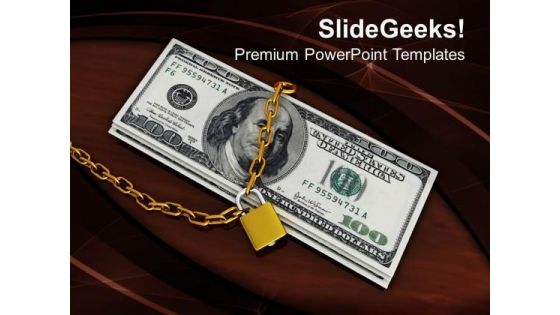 Locked Money Financial Security Concept PowerPoint Templates Ppt Backgrounds For Slides 0113 Locked Money Financial Security Concept PowerPoint Templates Ppt Backgrounds For Slides 0113