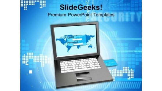 Login Screen And Credit Card Services Security PowerPoint Templates And PowerPoint Themes 1112 Login Screen And Credit Card Services Security PowerPoint Templates And PowerPoint Themes 1112