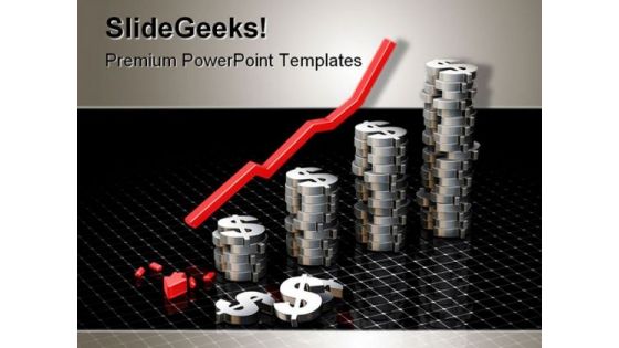 Loss Crisis Business PowerPoint Template 0910