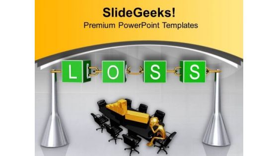 Loss Is The Part Of Finance PowerPoint Templates Ppt Backgrounds For Slides 0813