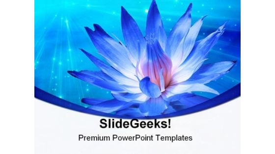 Lotus With Light Beauty PowerPoint Templates And PowerPoint Backgrounds 0311