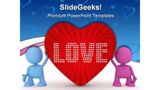 Love Peace Metaphor PowerPoint Themes And PowerPoint Slides 0511