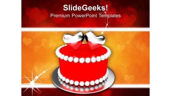 Love Symbol And Cake Wedding PowerPoint Templates Ppt Backgrounds For Slides 0213 Love Symbol And Cake Wedding PowerPoint Templates Ppt Backgrounds For Slides 0213