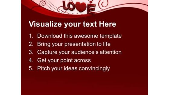 Love Wedding Occassion PowerPoint Templates Ppt Backgrounds For Slides 0213