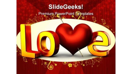 Love Wedding PowerPoint Templates And PowerPoint Backgrounds 0711