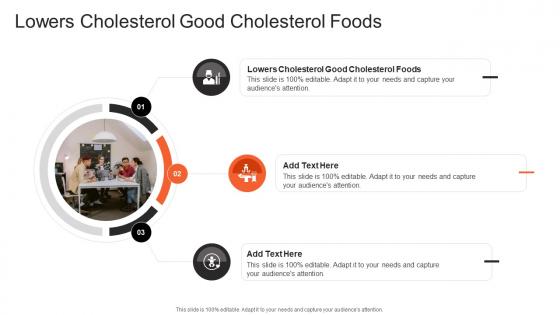 Lowers Cholesterol Good Cholesterol Foods In Powerpoint And Google Slides Cpb