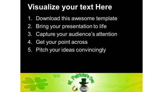 Lucky Symbols Of St Patricks Day Events PowerPoint Templates Ppt Backgrounds For Slides 0313