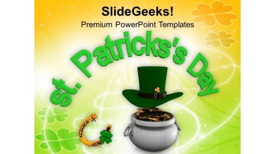 Lucky Symbols Of St Patricks Day Events PowerPoint Templates Ppt Backgrounds For Slides 0313