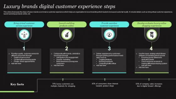 Luxury Brands Digital Customer Experience Steps Designs Pdf