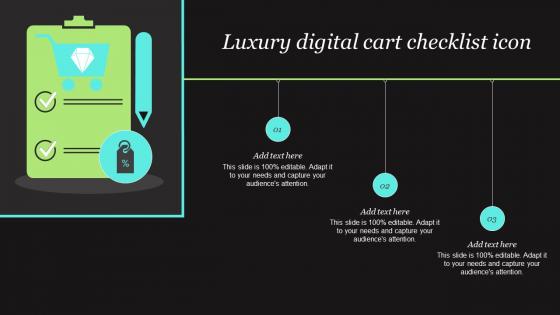 Luxury Digital Cart Checklist Icon Clipart Pdf