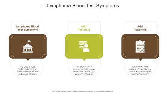 Lymphoma Blood Test Symptoms In Powerpoint And Google Slides Cpb