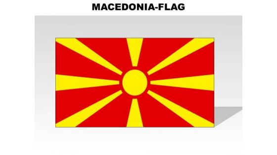 Macedonia Country PowerPoint Flags