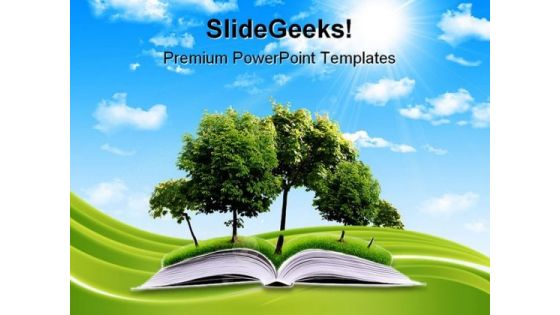 Magic Book Nature PowerPoint Templates And PowerPoint Backgrounds 0311