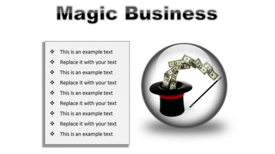 Magic Business Finance PowerPoint Presentation Slides C