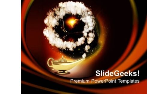 Magic Lamp Beauty PowerPoint Templates And PowerPoint Themes 0712