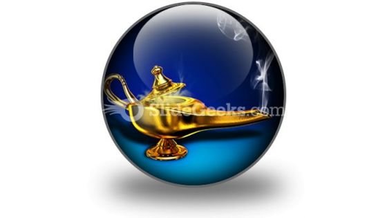 Magic Lamp PowerPoint Icon C