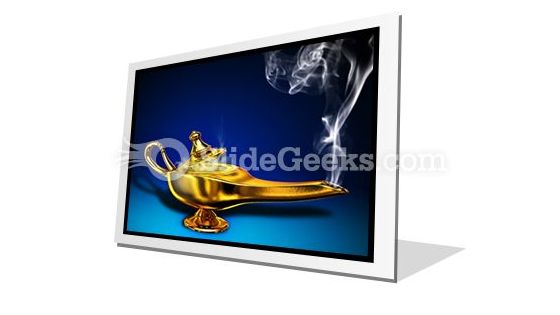 Magic Lamp PowerPoint Icon F