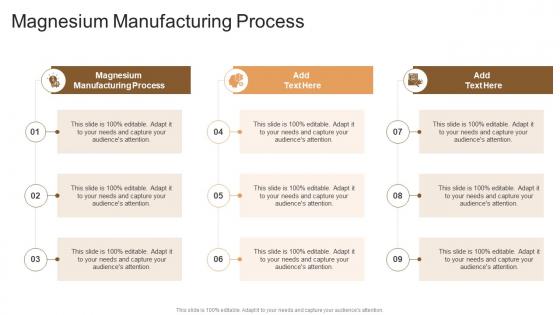 Magnesium Manufacturing Process In Powerpoint And Google Slides Cpb