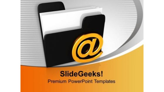 Mail Folder Business PowerPoint Templates And PowerPoint Themes 1012
