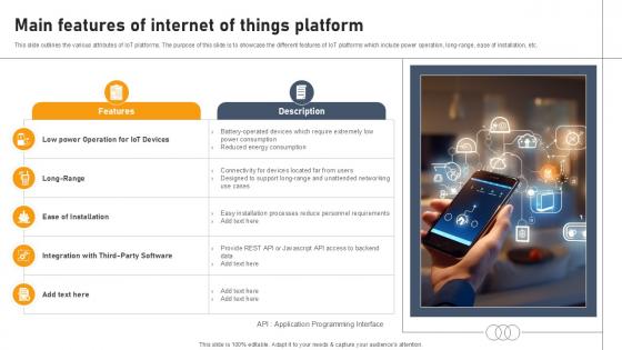 Main Features Of Internet Of Things Platform Aws IOT Platform Ppt Slide Main Features Of Internet Of Things Platform Aws IOT Platform Ppt Slide