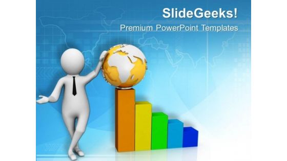 Maintain A Global Business Result Bar Graph PowerPoint Templates Ppt Backgrounds For Slides 0613