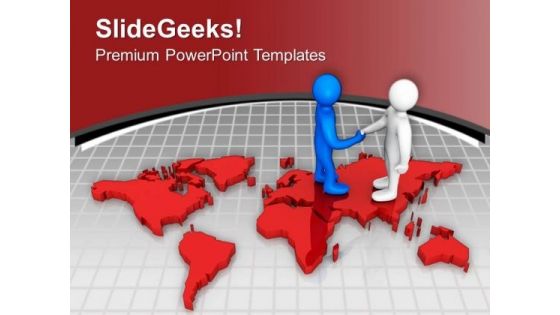 Maintain A Global Relation For Growth PowerPoint Templates Ppt Backgrounds For Slides 0613