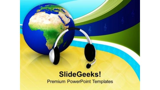 Maintain A Global Support PowerPoint Templates Ppt Backgrounds For Slides 0613