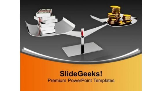 Maintain Balance In Currency PowerPoint Templates Ppt Backgrounds For Slides 0813