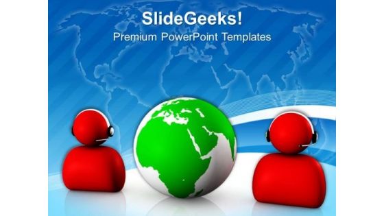 Maintain Connectivity With Global Clients PowerPoint Templates Ppt Backgrounds For Slides 0613