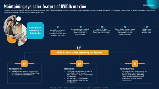 Maintaining Eye Color Feature NVIDIA AI Improve Virtual Communication Experience Professional Pdf