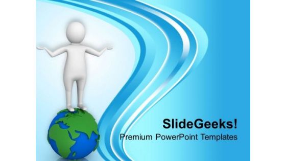 Maintains The Global Network PowerPoint Templates Ppt Backgrounds For Slides 0513