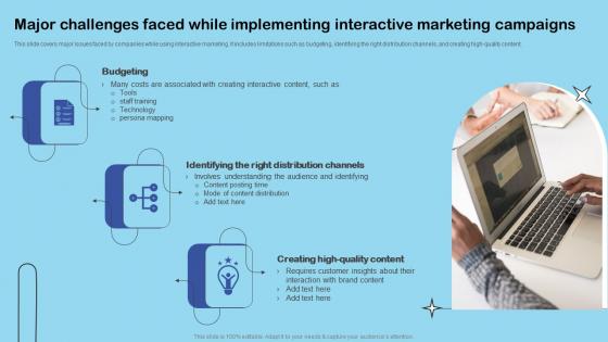 Major Challenges Faced While Enhance Client Engagement With Interactive Advertising Template Pdf