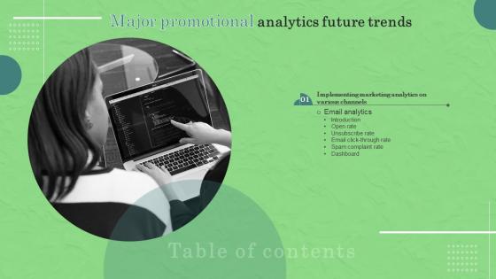 Major Promotional Analytics Future Trends Table Of Contents Structure Pdf