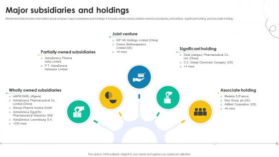 Major Subsidiaries And Holdings Medical Research And Development Company Profile CP SS V