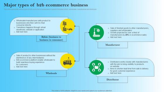 Major Types Of B2B Ecommerce Business B2B Digital Commerce Formats Pdf