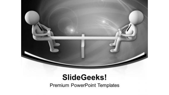 Make A Balance For Business Growth PowerPoint Templates Ppt Backgrounds For Slides 0613