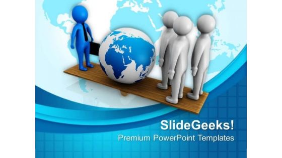 Make A Balance In Global Dealing PowerPoint Templates Ppt Backgrounds For Slides 0413