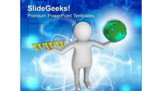 Make A Balance With Technology PowerPoint Templates Ppt Backgrounds For Slides 0413