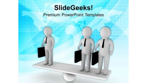 Make A Balnce With People PowerPoint Templates Ppt Backgrounds For Slides 0513