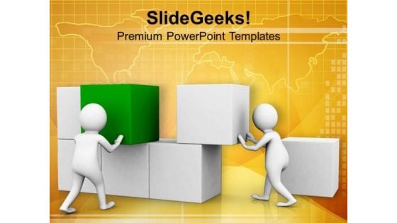 Make A Base With Strong Efforts PowerPoint Templates Ppt Backgrounds For Slides 0713