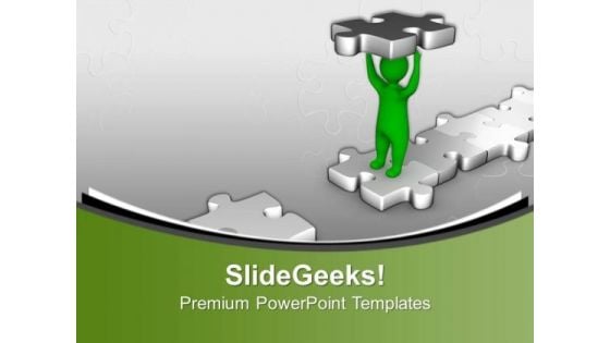 Make A Bridge With Right Solution PowerPoint Templates Ppt Backgrounds For Slides 0413 Make A Bridge With Right Solution PowerPoint Templates Ppt Backgrounds For Slides 0413