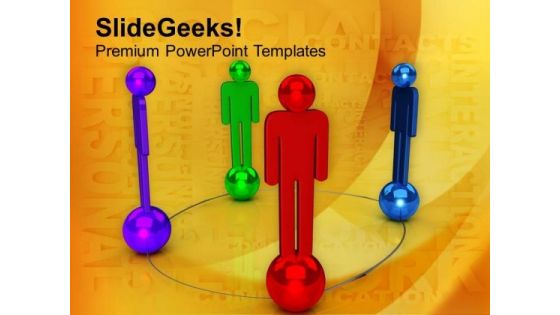 Make A Circle With Unique Position PowerPoint Templates Ppt Backgrounds For Slides 0713