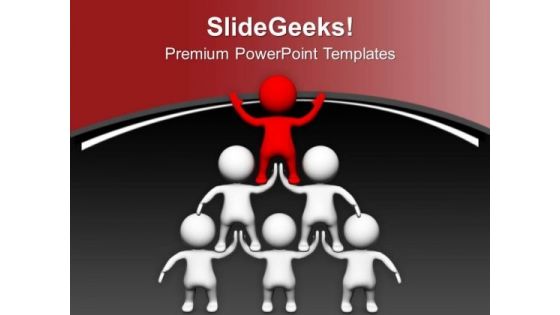 Make A Correct Team Leader PowerPoint Templates Ppt Backgrounds For Slides 0713