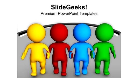 Make A Diverse Team For Business Relation PowerPoint Templates Ppt Backgrounds For Slides 0613