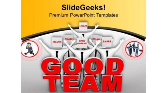 Make A Good Team And Win The Prize PowerPoint Templates Ppt Backgrounds For Slides 0713