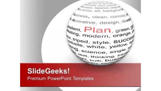 Make A Plan For Business Growth PowerPoint Templates Ppt Backgrounds For Slides 0513