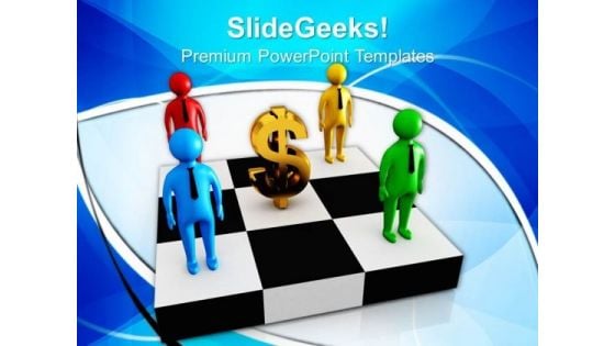 Make A Small Team To Share Profit PowerPoint Templates Ppt Backgrounds For Slides 0713