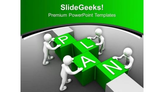 Make A Success Plan With Team PowerPoint Templates Ppt Backgrounds For Slides 0613