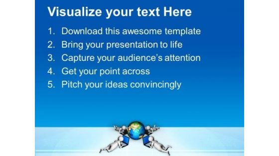 Make Clients All Over The Globe PowerPoint Templates Ppt Backgrounds For Slides 0713